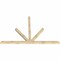 Ekena Millwork Saratoga Rough Sawn Timber Gable Bracket, Douglas Fir, 108"W x 72"H x 4"D x 4"F, 16/12 Pitch GBW108X72X0404SAR00RDF - alternate 5